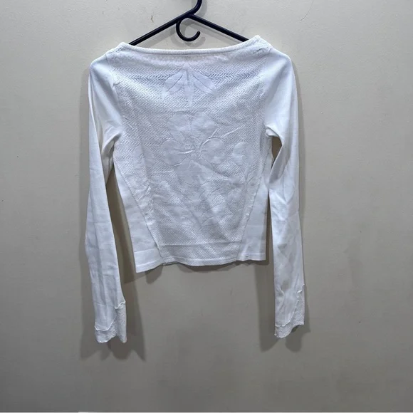 NWT Free People Delilah Long Sleeve Top Color: Clean Ivory size XS boho women’s - Picture 9 of 9